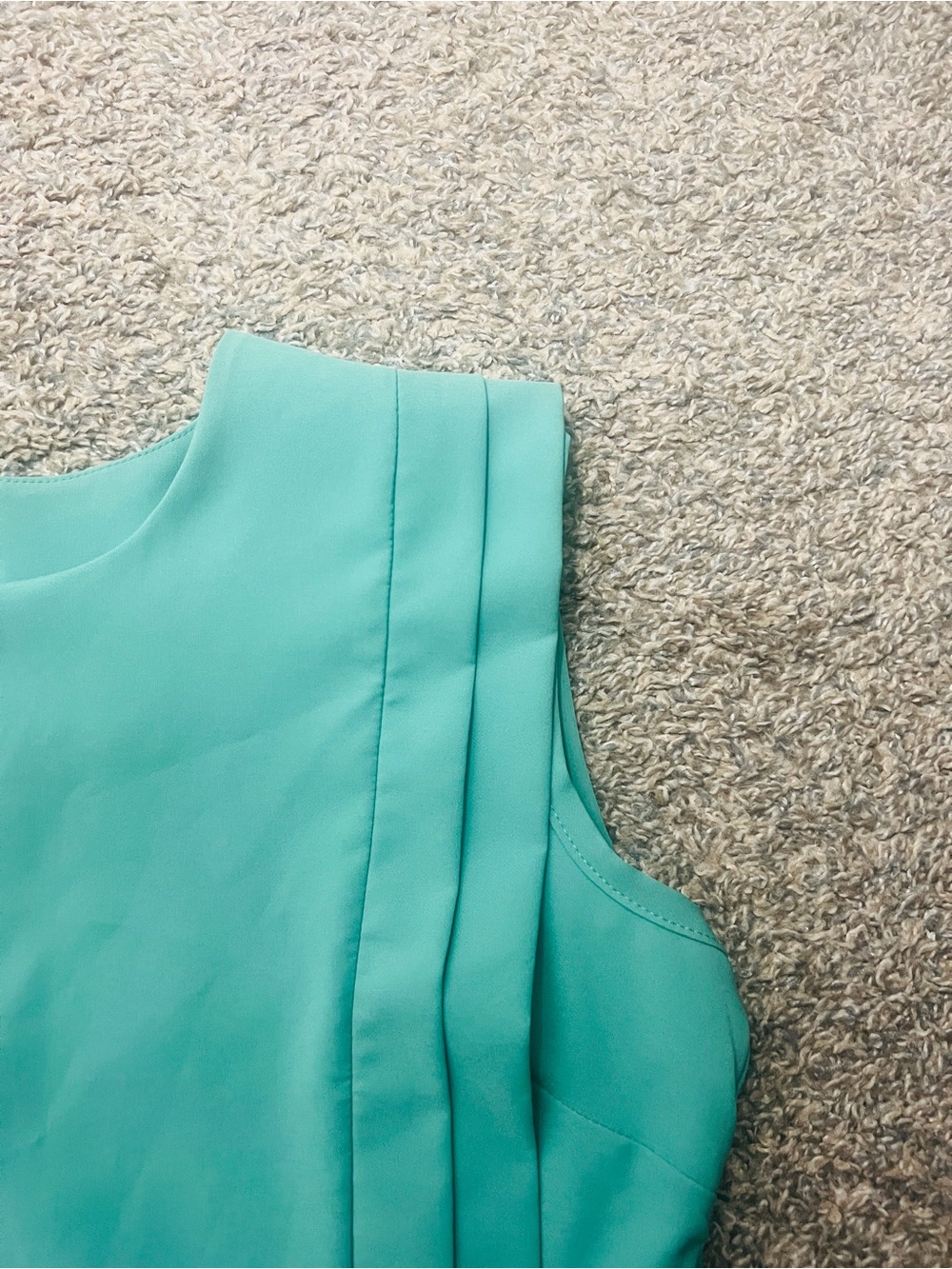 Women’s Pleated Festival Ready Sleeveless Top in Mint Green - Picture 7 of 10